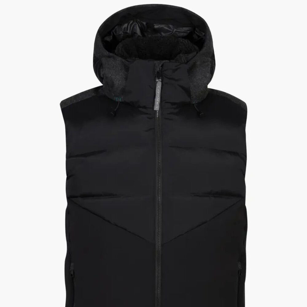 $675! NWT RARE Men's Capranea Palois Quilted Down Vest - Black - EU 50 US 40 M